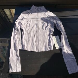 Lululemon Ribbed Nulu Cropped Define Jacket (Size 6) Faint Lavender NWT